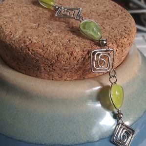 3 for $12 Semi Precious Light Green Stone Bracelet